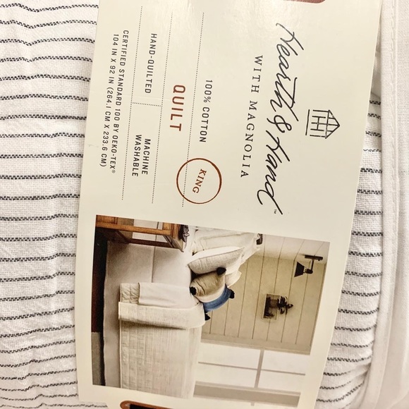 Microstripe Quilt Hearth & Hand™with Magnolia-King - Picture 7 of 8